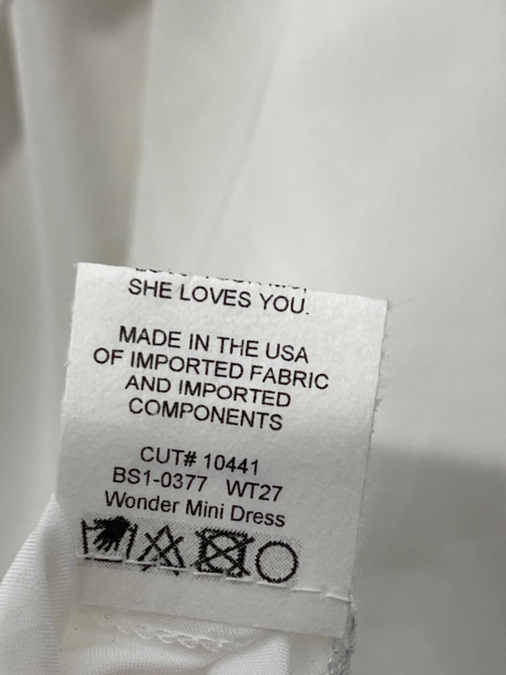 Show Me Your Mumu Wonder Mini Dress White Silky Crepe Mumu Weddings XXL NWT - Picture 9 of 9